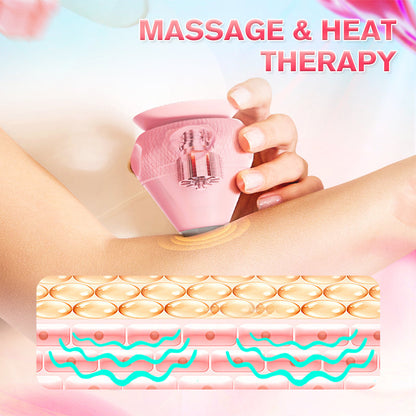 💪Electric Adsorption Type Vibrating Hot Compress Fascia Ball Massager – 3D Kneading | Targets Trigger Points in 30s