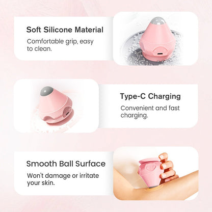 💪Electric Adsorption Type Vibrating Hot Compress Fascia Ball Massager – 3D Kneading | Targets Trigger Points in 30s
