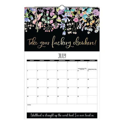 🏆Christmas Pre Sale 49% OFF - Here We F*cking Go Again: 2026 Swear Calendar for Tired-Ass Women