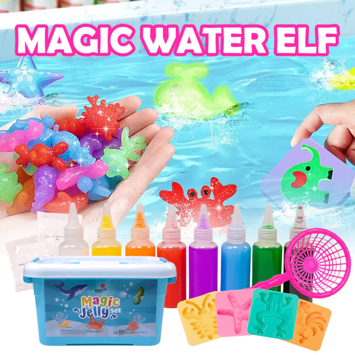 🎉CHRISTMAS SALE 49% OFF🎉Magic Water ELF, Children Handmade Aqua Gel Sensory Toy Set🦀🐟