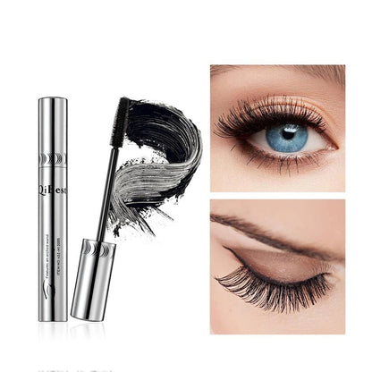 🖤 4D Silk Fiber Waterproof Mascara, Volumizing Lengthening Smudge-Proof Formula, ✨ Vegan Cruelty-Free, Sensitive Eye Safe, All-Day Flawless Lashes. Buy 2 Get 1 Free!