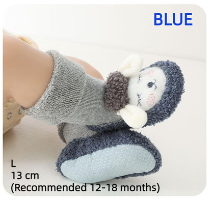 🎁Best Christmas Gift For Baby 50% OFF💖Baby Cartoon Plush Cotton Toddler Shoes