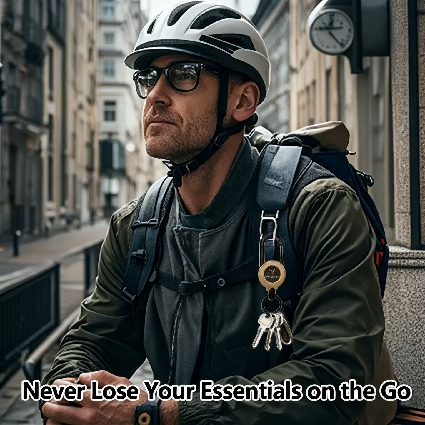 🧭🚴‍♂️🌿 LIMITED-TIME 50% OFF! Retractable Keychain with Carabiner – 65cm Steel Lanyard, ID Badge Reel, Lightweight EDC Gear for Hiking, Travel & Work 🔗🏞️