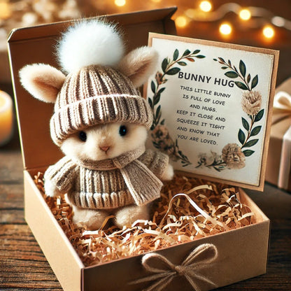 🔥Limited Time Promotion 50% OFF🐇Handmade Mini Bunny Hug Cute Easter Gift🎁