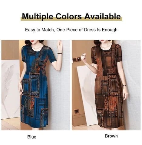 Fashionable Pleated Dress😍Mother's Day Promotion-49% OFF