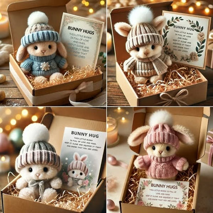 🔥Limited Time Promotion 50% OFF🐇Handmade Mini Bunny Hug Cute Easter Gift🎁