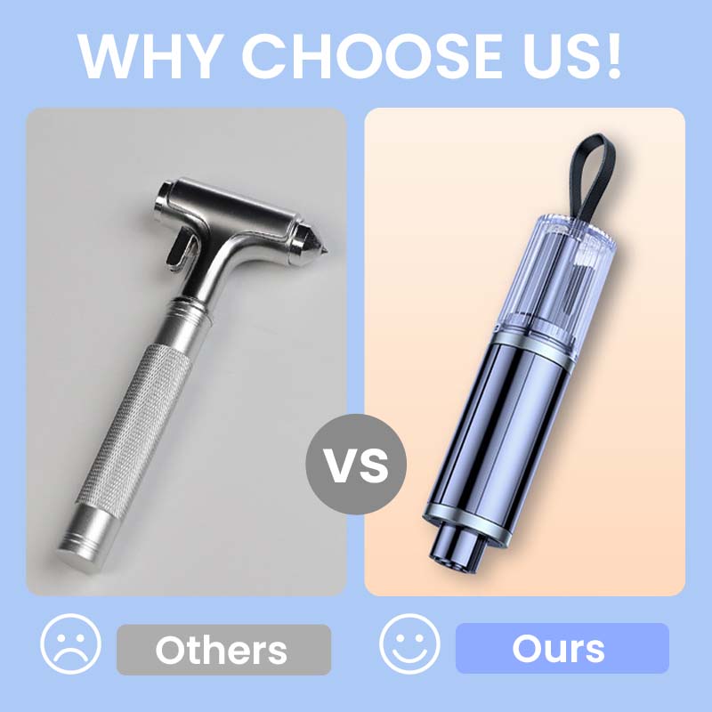 🔨 BUY 2 GET 1 FREE! 🚗 Emergency Car Escape Tool – Window Breaker, Seatbelt Cutter & Compact Life Saver ⚠️🛡️