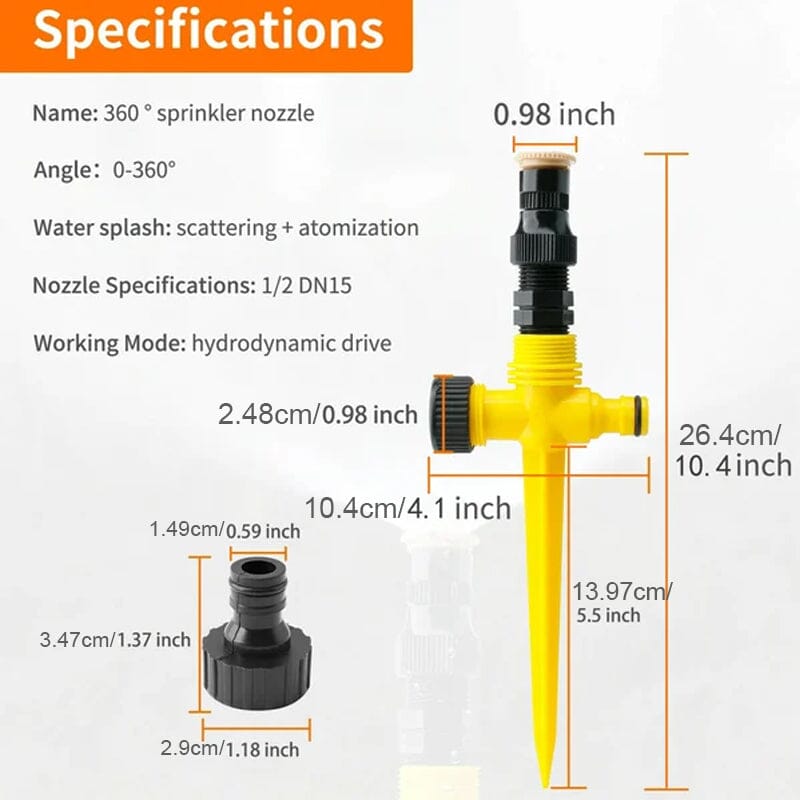 🎁 Hot Sale 50% OFF 🔥Stainless Steel Rotary Irrigation Tripod Telescopic Support Sprinkler