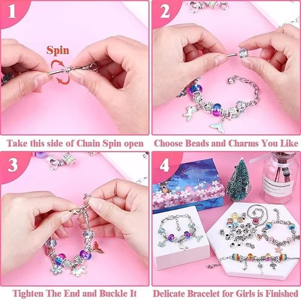 🎁2024-Christmas Hot Sale 49%OFF🎁🎉The Best Gift For Children-🎀DIY Gorgeous Bracelet Set🎉