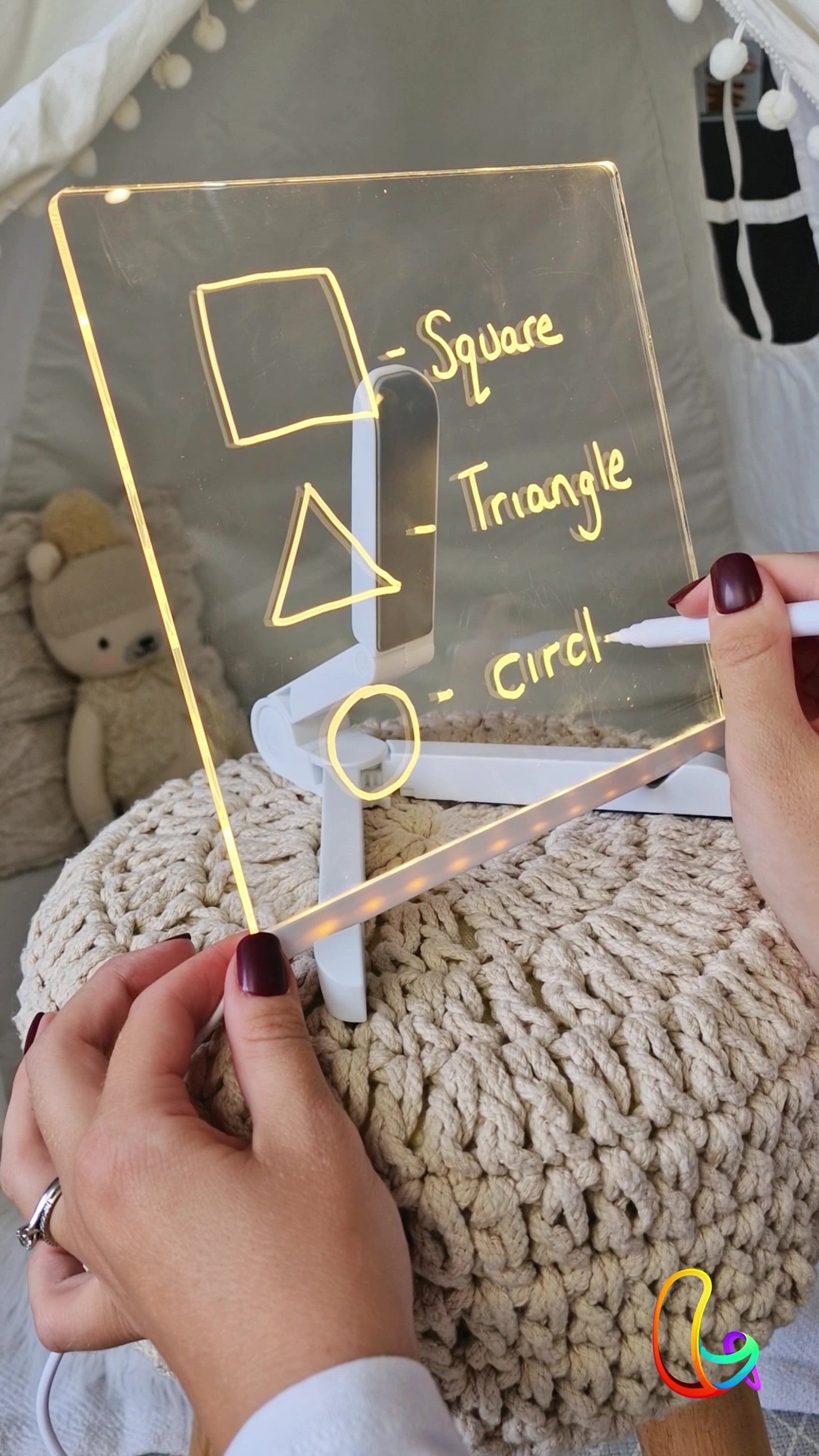⏳LAST DAY SALE 50% OFF !! 🎨LED Note Board🎁Buy 1 Get 7 Colour Pens For Free