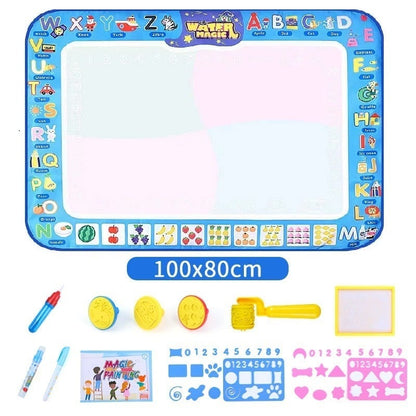 🔥Water Doodle Mat, Aqua Painting Drawing Mat Mess Free Learning Toy Mat