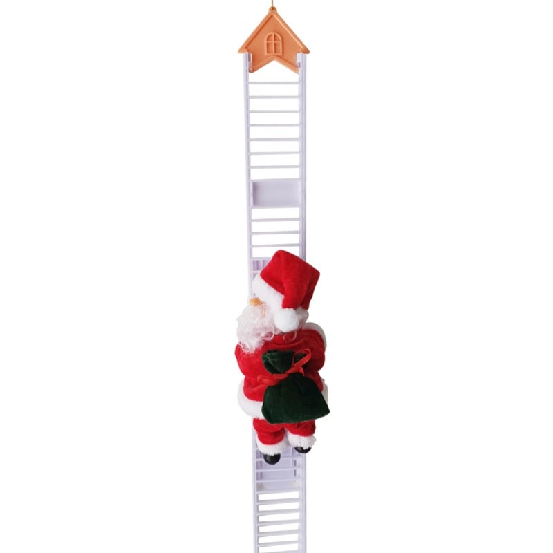 🔥2024 BEST GIFT TO FAMILY🔥 Electric Fireplace Climbing Santa Claus Musical Toys