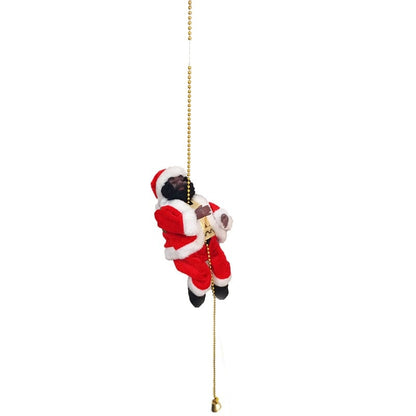 🔥2024 BEST GIFT TO FAMILY🔥 Electric Fireplace Climbing Santa Claus Musical Toys