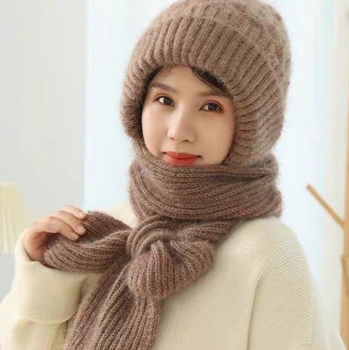 🎅EARLY CHRISTMAS SALE -50% OFF 🎄Winter Versatile Knitted Hooded Scarf for Women