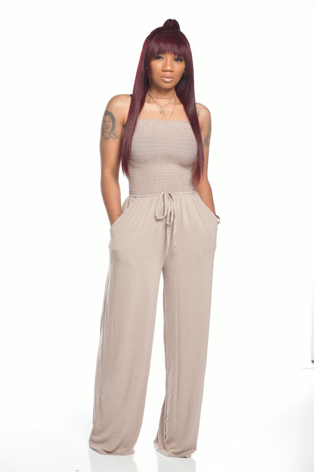 🎁2024 fashion trends💖The latest off-shoulder waist jumpsuit💖