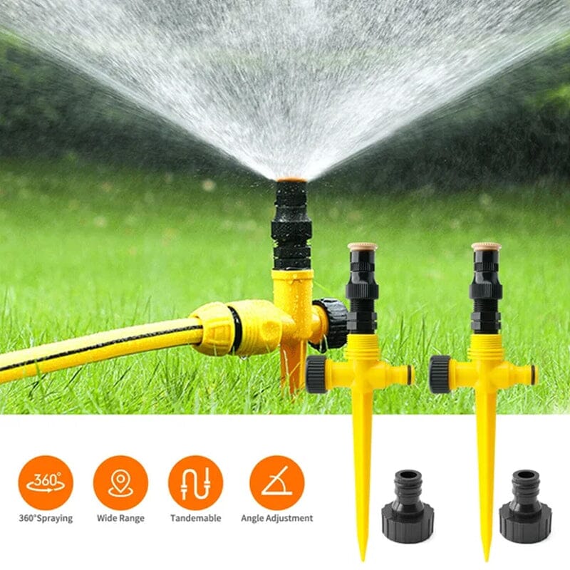🎁 Hot Sale 50% OFF 🔥Stainless Steel Rotary Irrigation Tripod Telescopic Support Sprinkler