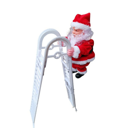 🔥2024 BEST GIFT TO FAMILY🔥 Electric Fireplace Climbing Santa Claus Musical Toys