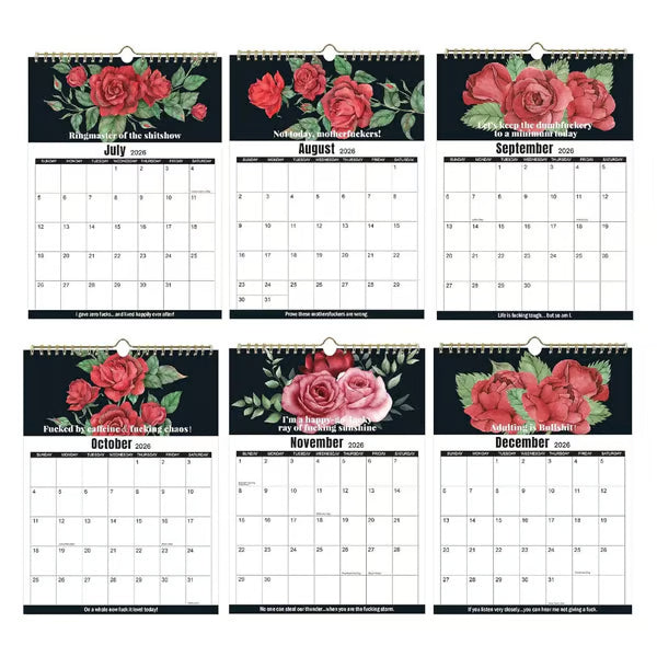 🏆Christmas Pre Sale 49% OFF - Here We F*cking Go Again: 2026 Swear Calendar for Tired-Ass Women