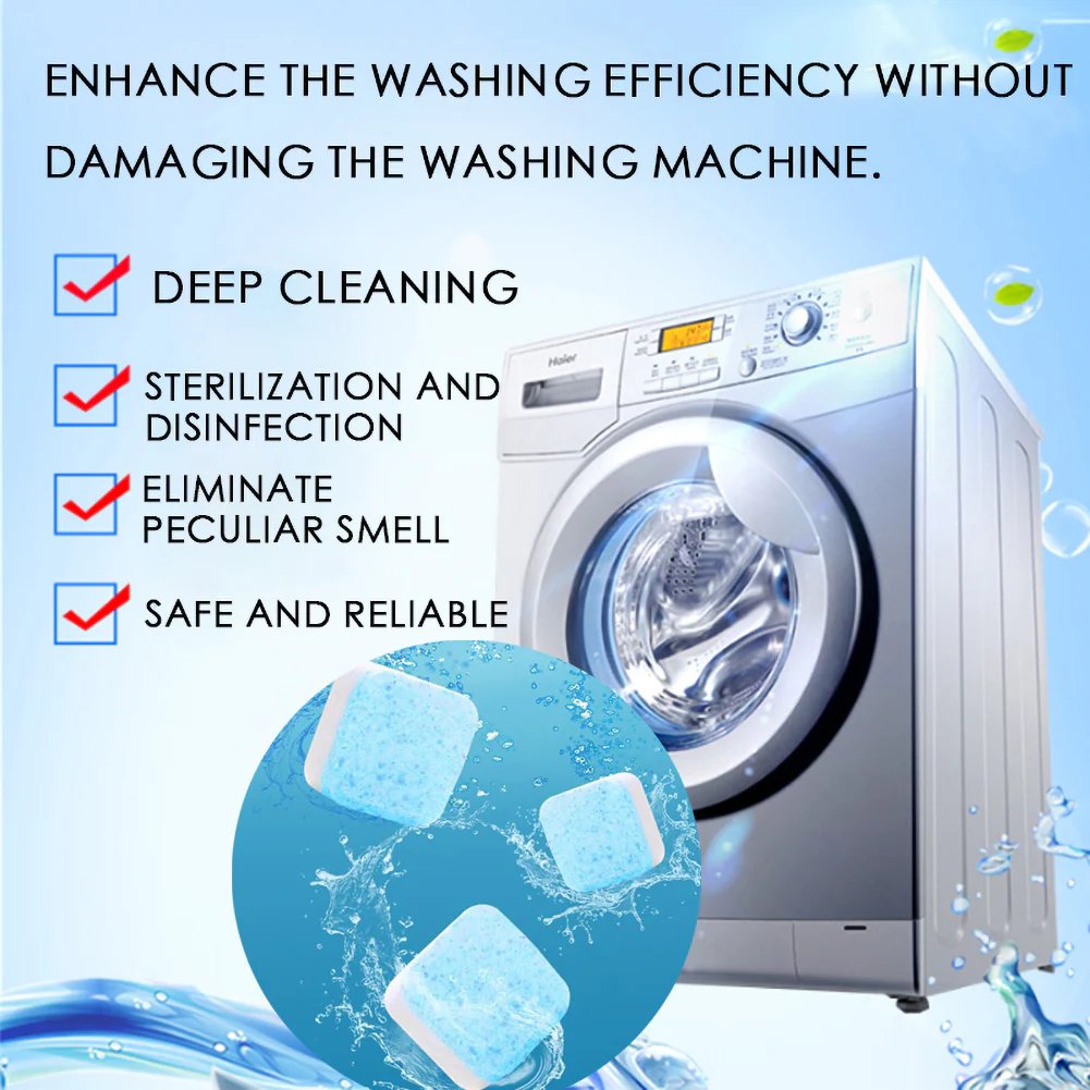 ⏳LAST DAY BUY 2 GET 3 FREE🎉Washing Machine Deep Cleaner Tablets🧼 2