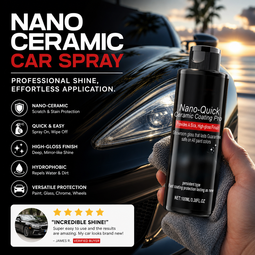 📢📢Buy 2 Get 1 Free!! ⏰Quick-Effect High-Gloss Car Detailing Spray