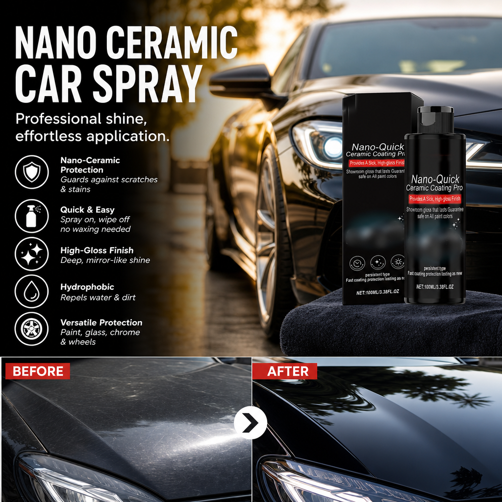 📢📢Buy 2 Get 1 Free!! ⏰Quick-Effect High-Gloss Car Detailing Spray