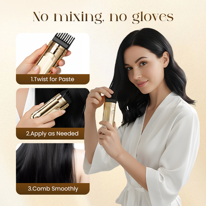 ⏳Time-Limited Special⏰2-in-1 Convenient Hair Dye Comb For Gray Hair