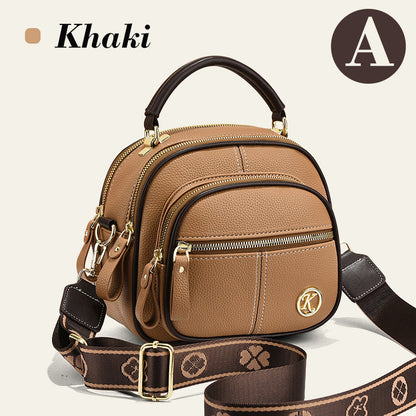 2024 Classic Multi-function Compartment Leather Crossbody Bag