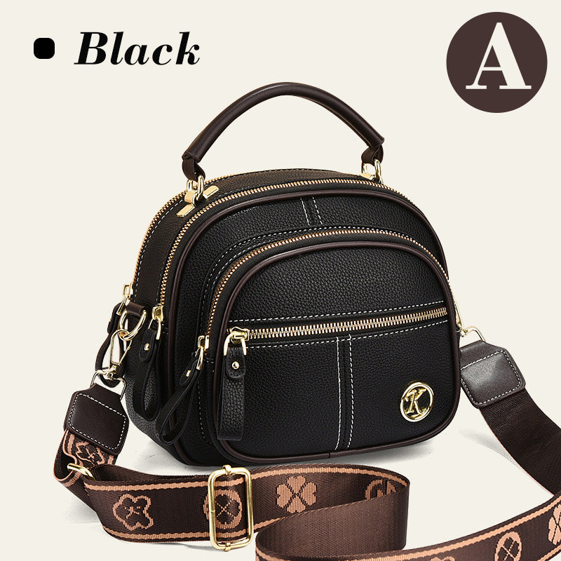 2024 Classic Multi-function Compartment Leather Crossbody Bag