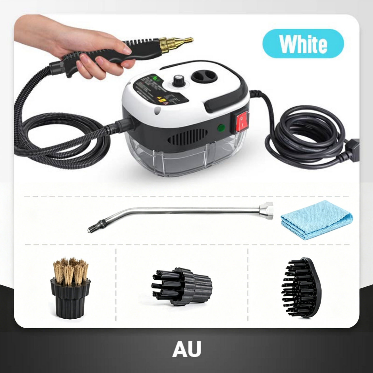 🥳2026 HOT SALE🥳💞50K+ SOLD!🛡️💧50% OFF! 2500W Handheld Steam Cleaner – High‑temp pressurized steam, melts grease & grime. No scrubbing. 🧼✨