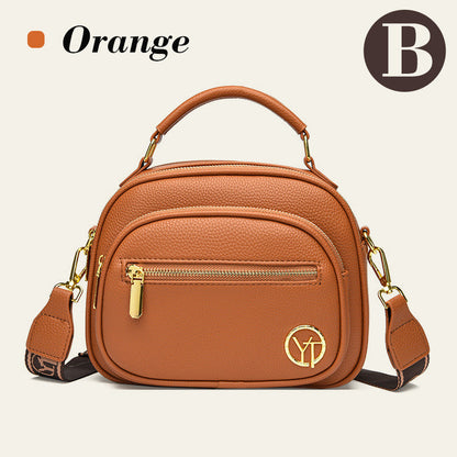 2024 Classic Multi-function Compartment Leather Crossbody Bag