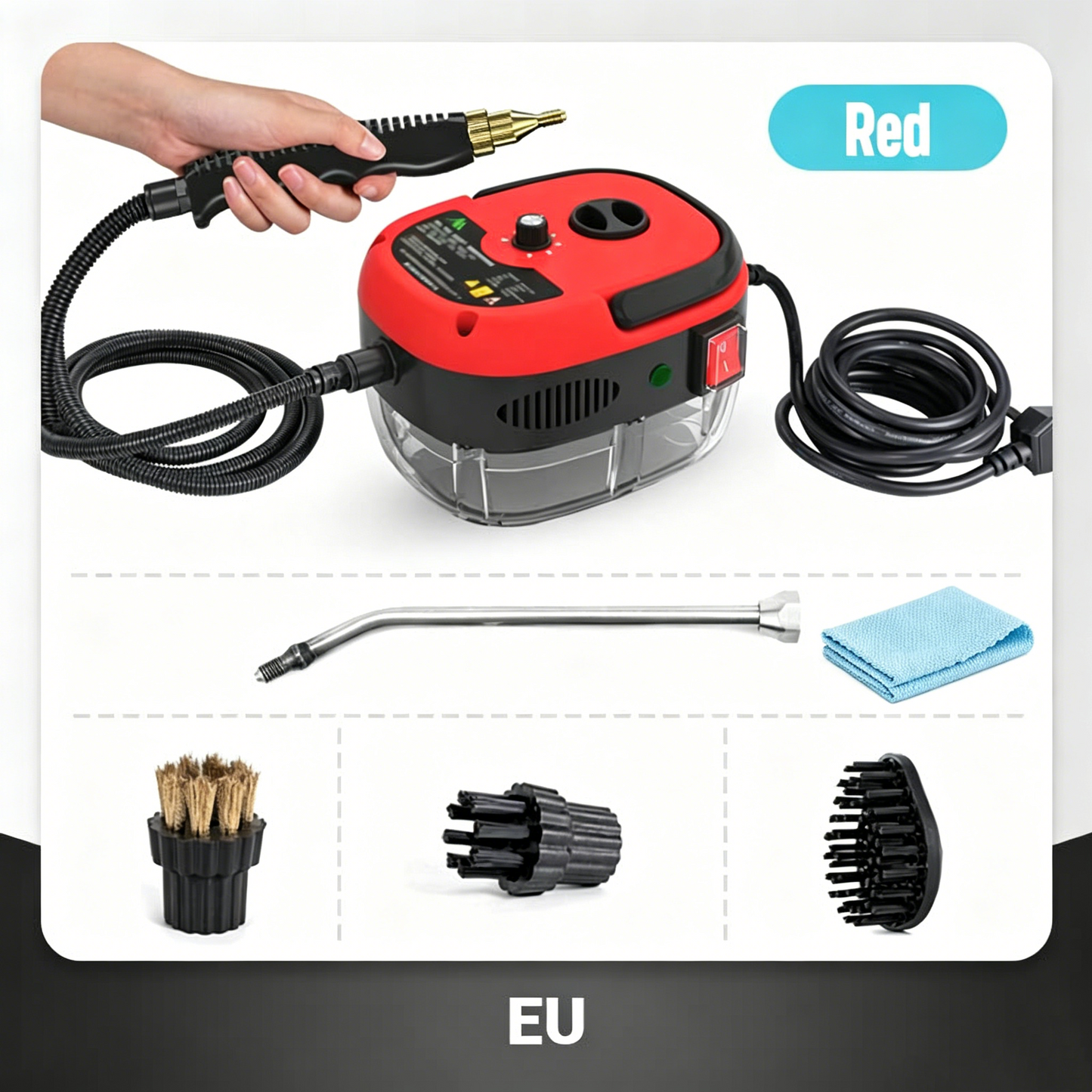 🥳2026 HOT SALE🥳💞50K+ SOLD!🛡️💧50% OFF! 2500W Handheld Steam Cleaner – High‑temp pressurized steam, melts grease & grime. No scrubbing. 🧼✨