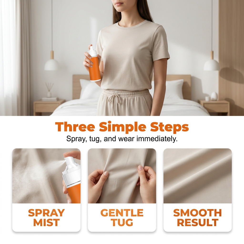 ✨Last Day Buy 3 Get 1 Free📢Instant Anti-Wrinkle Fabric Spray