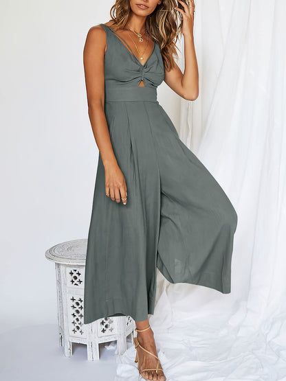 🎁Limited time 49% OFF⏳V-Neck High Waisted Jumpsuit