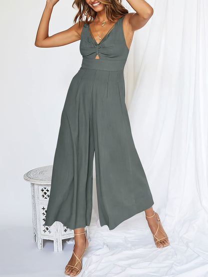 🎁Limited time 49% OFF⏳V-Neck High Waisted Jumpsuit