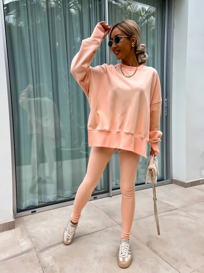 ✨New Arrival✨Casual Women Sweatshirt Leggings Set