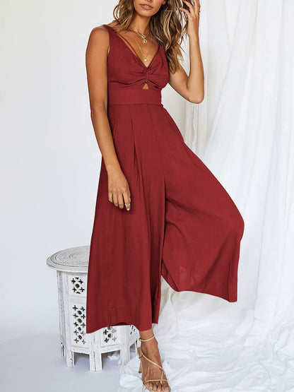 🎁Limited time 49% OFF⏳V-Neck High Waisted Jumpsuit