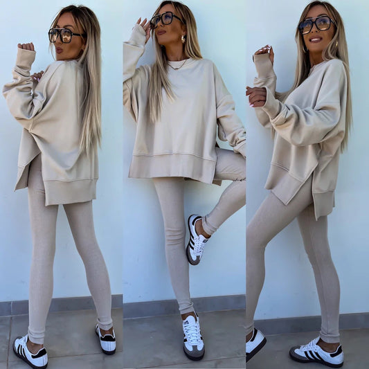 ✨New Arrival✨Casual Women Sweatshirt Leggings Set