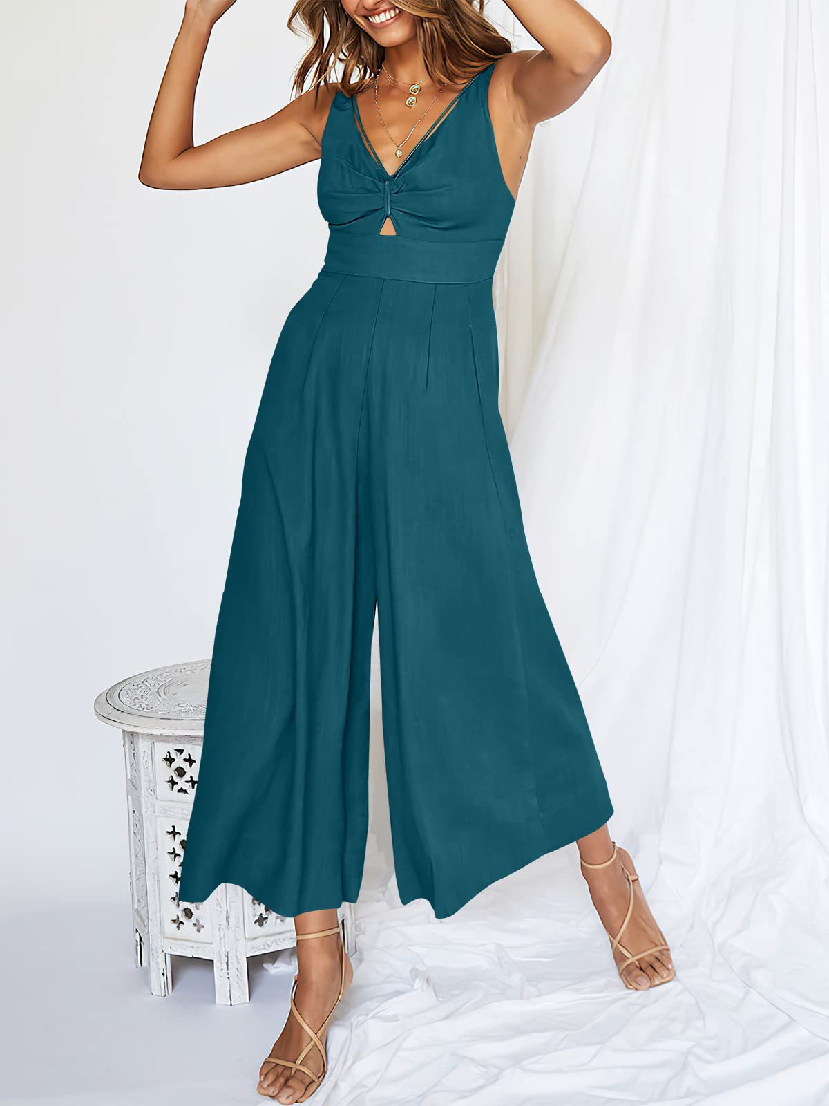 🎁Limited time 49% OFF⏳V-Neck High Waisted Jumpsuit