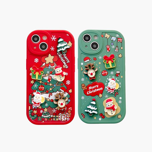 🔥Christmas Hot Sale🔥3D Christmas Phone Case For iPhone（50% OFF）