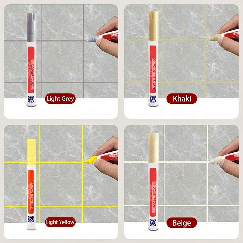 🔥Limited Time Promotion 50% OFF🖌️ Anti-Mould & Waterproof Joint Pen for Ceramic Tiles! 🧱