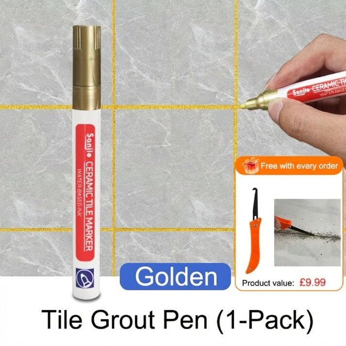 🔥Limited Time Promotion 50% OFF🖌️ Anti-Mould & Waterproof Joint Pen for Ceramic Tiles! 🧱