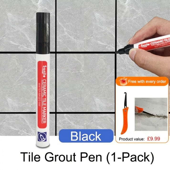 🔥Limited Time Promotion 50% OFF🖌️ Anti-Mould & Waterproof Joint Pen for Ceramic Tiles! 🧱