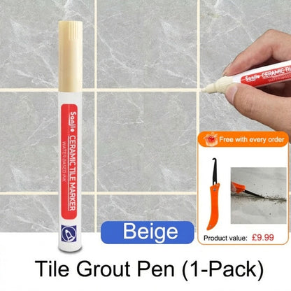 🔥Limited Time Promotion 50% OFF🖌️ Anti-Mould & Waterproof Joint Pen for Ceramic Tiles! 🧱