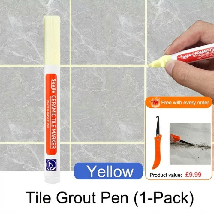 🔥Limited Time Promotion 50% OFF🖌️ Anti-Mould & Waterproof Joint Pen for Ceramic Tiles! 🧱