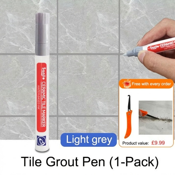 🔥Limited Time Promotion 50% OFF🖌️ Anti-Mould & Waterproof Joint Pen for Ceramic Tiles! 🧱