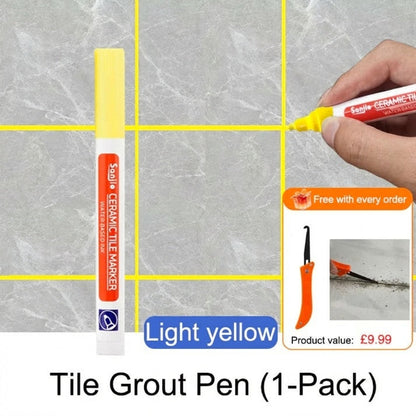 🔥Limited Time Promotion 50% OFF🖌️ Anti-Mould & Waterproof Joint Pen for Ceramic Tiles! 🧱