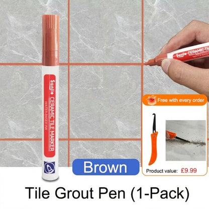 🔥Limited Time Promotion 50% OFF🖌️ Anti-Mould & Waterproof Joint Pen for Ceramic Tiles! 🧱