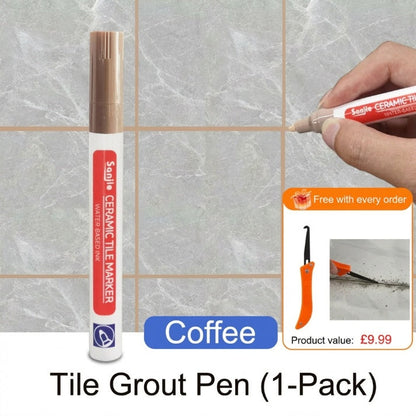 🔥Limited Time Promotion 50% OFF🖌️ Anti-Mould & Waterproof Joint Pen for Ceramic Tiles! 🧱