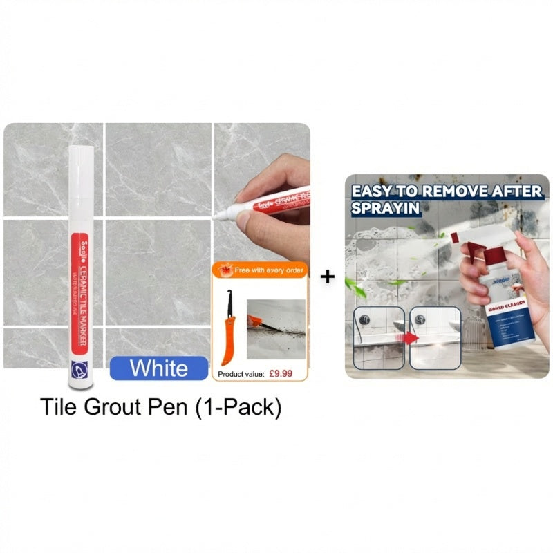 🔥Limited Time Promotion 50% OFF🖌️ Anti-Mould & Waterproof Joint Pen for Ceramic Tiles! 🧱