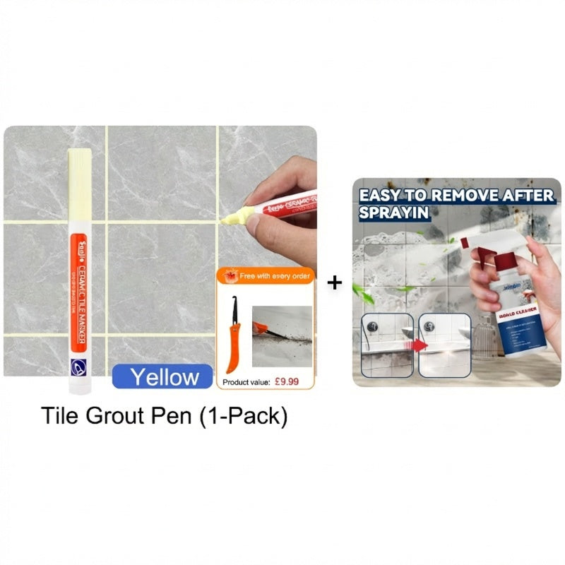 🔥Limited Time Promotion 50% OFF🖌️ Anti-Mould & Waterproof Joint Pen for Ceramic Tiles! 🧱